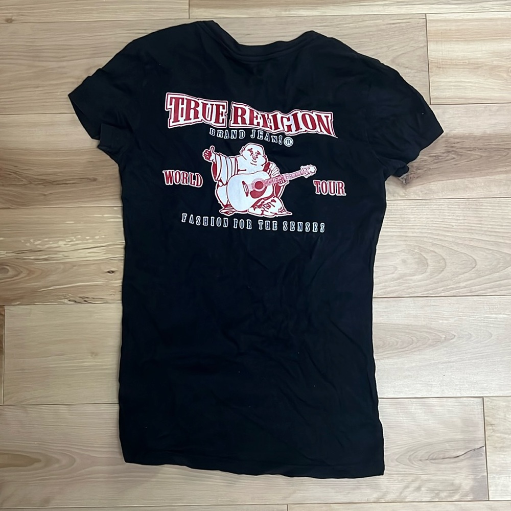 Vintage True Religion V Neck Tee